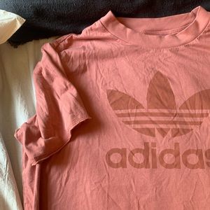 Adidas Dusty Rose Crop Top | size M